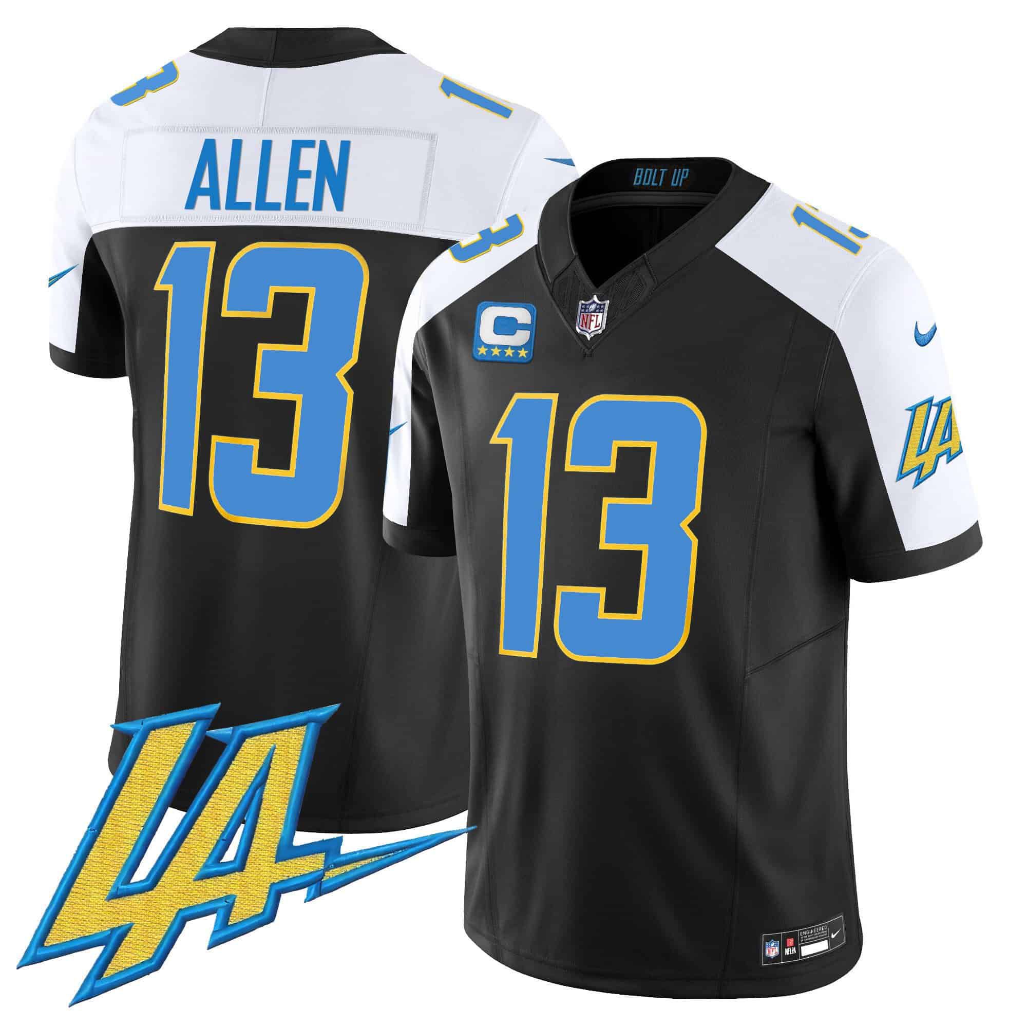 Men Los Angeles Chargers #13 Allen Black 2024 Nike Vapor Limited NFL Jersey